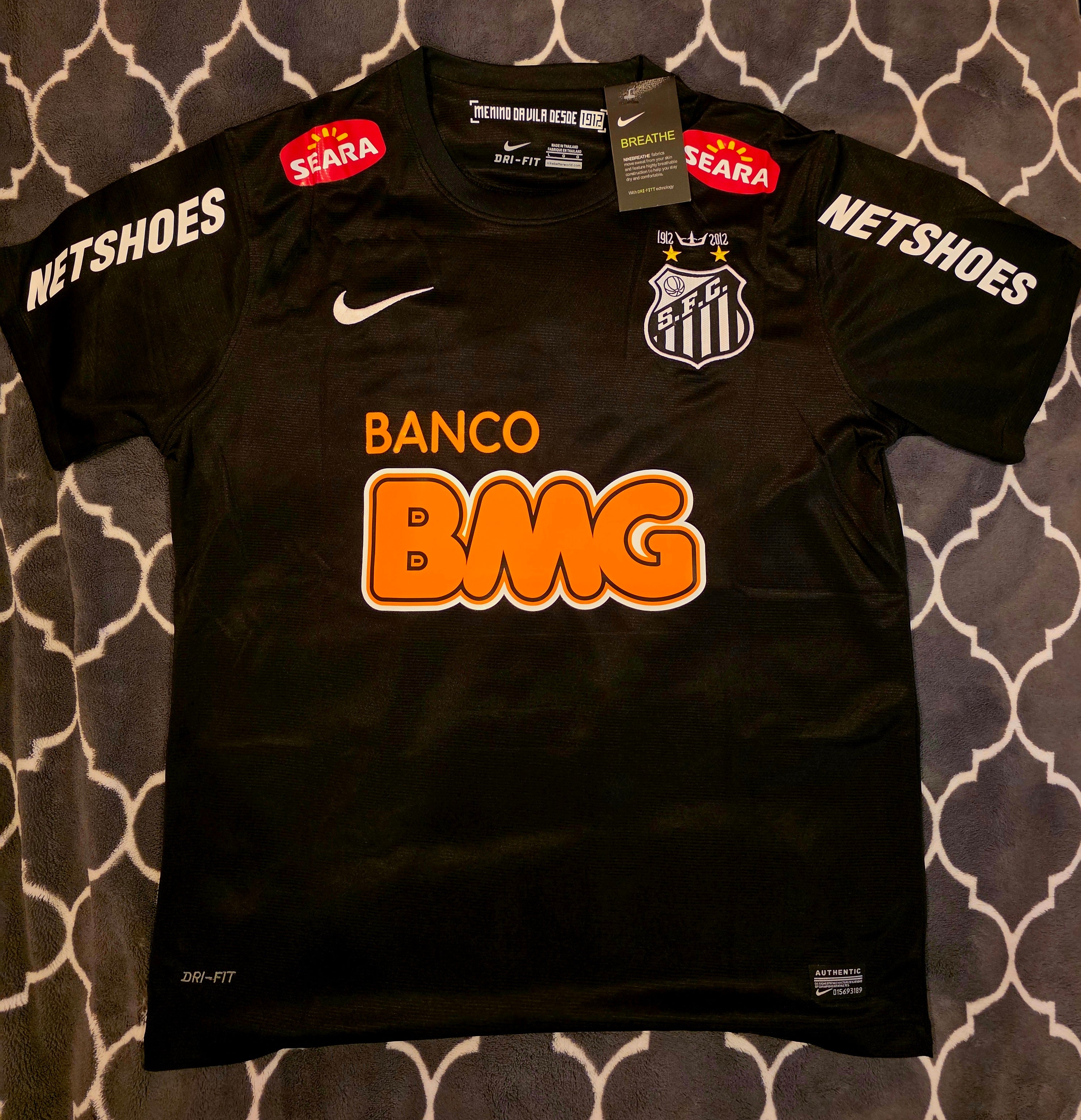 Neymar JR Santos 2011-2012 Nike Jersey
