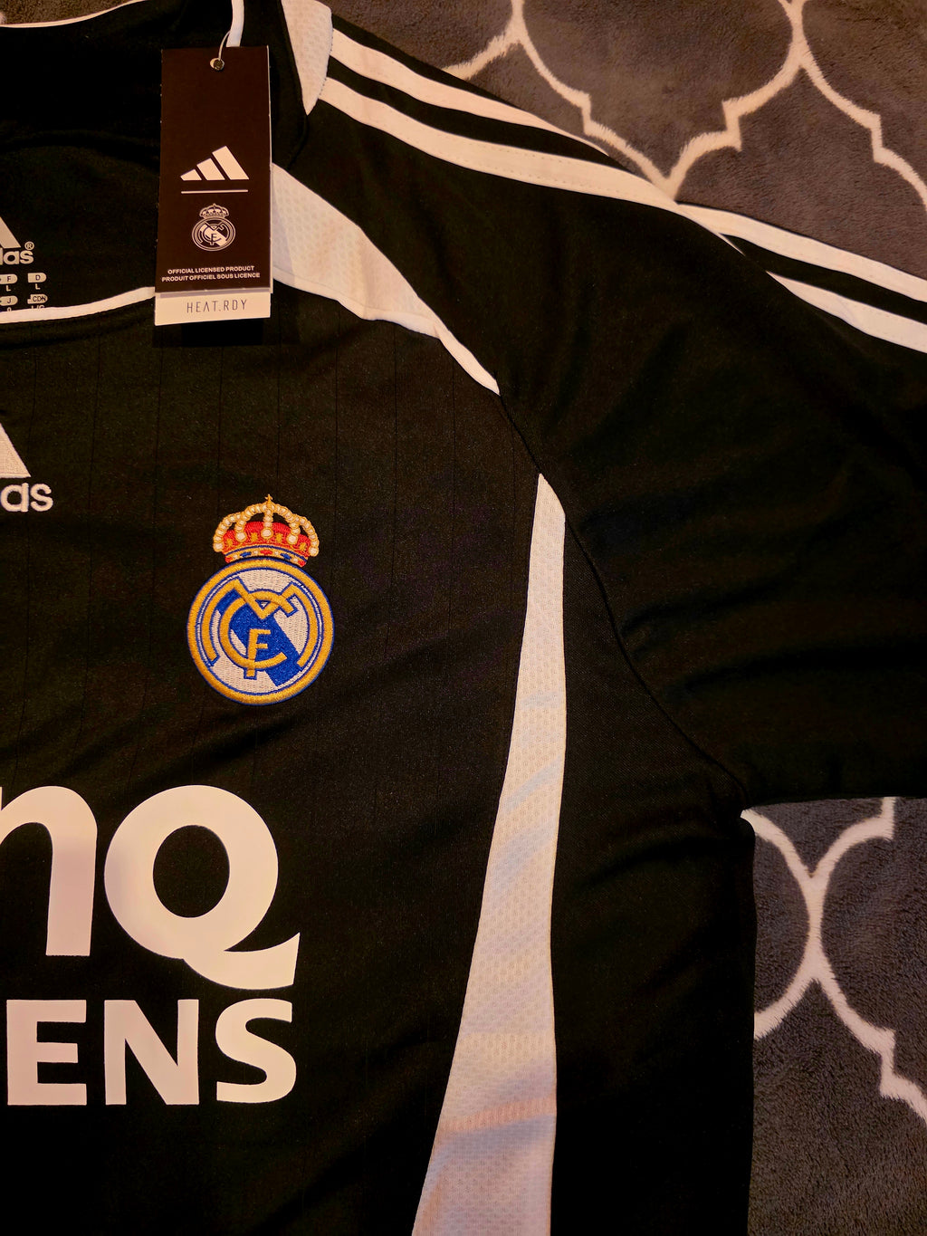 Cristiano Ronaldo 2006-2007 Real Madrid Adidas Away Black Short Sleeve La Liga